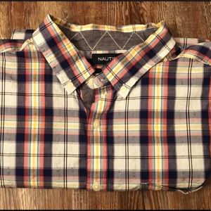 nautica XL plaid long sleeve